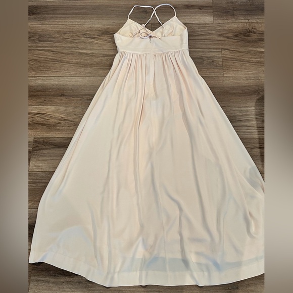 J. Crew Long Drapey Spaghetti Strap Pleated Maxi Dress Size 8 - Picture 8 of 14